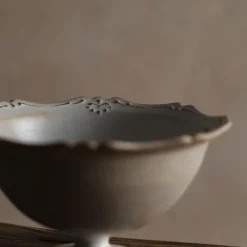 A⊆Z Blossom Footed Bowl in Silver White Best