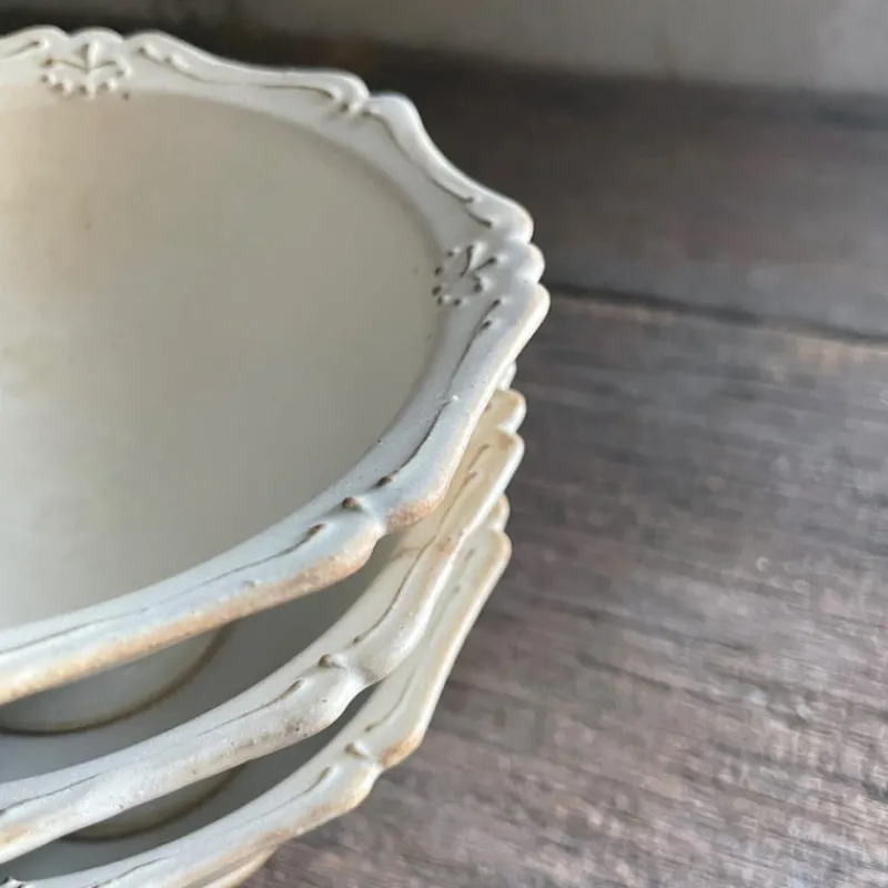 A⊆Z Blossom Footed Bowl in Silver White Best