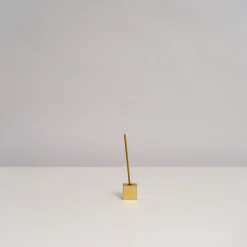 Hakuhodo Sumitani Saburo Shoten Brass Cubic Incense Holder in Gold Best