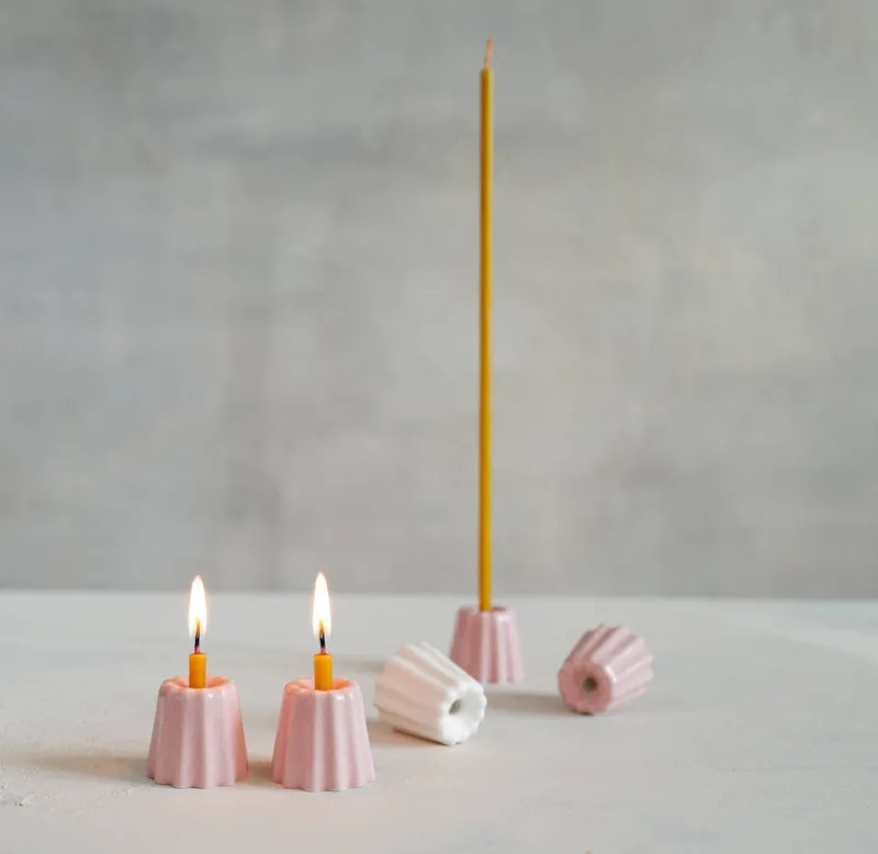 OVO Things Canelé Porcelain Candle Holder Clearance