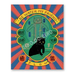 NEKO.CO.NEKO. Cat Print - Flow New
