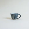Mogutable Selects Ceramic Japanese Mug Blue Stripe New