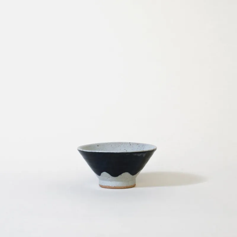Mogutable Selects Ceramic Mt. Fuji Japanese Rice Bowl In Blue New