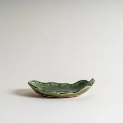 Mogutable Selects Ceramic Squash Plate in Green Clearance