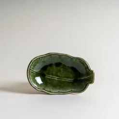 Mogutable Selects Ceramic Squash Plate in Green Clearance