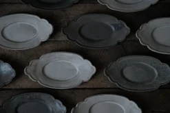 Zhitaofang's/製陶方式 Cloud-Shaped Plate in Blue-Gray Discount