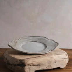 Zhitaofang's/製陶方式 Cloud-Shaped Plate in White Hot