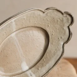 Zhitaofang's/製陶方式 Cloud-Shaped Plate in White Hot