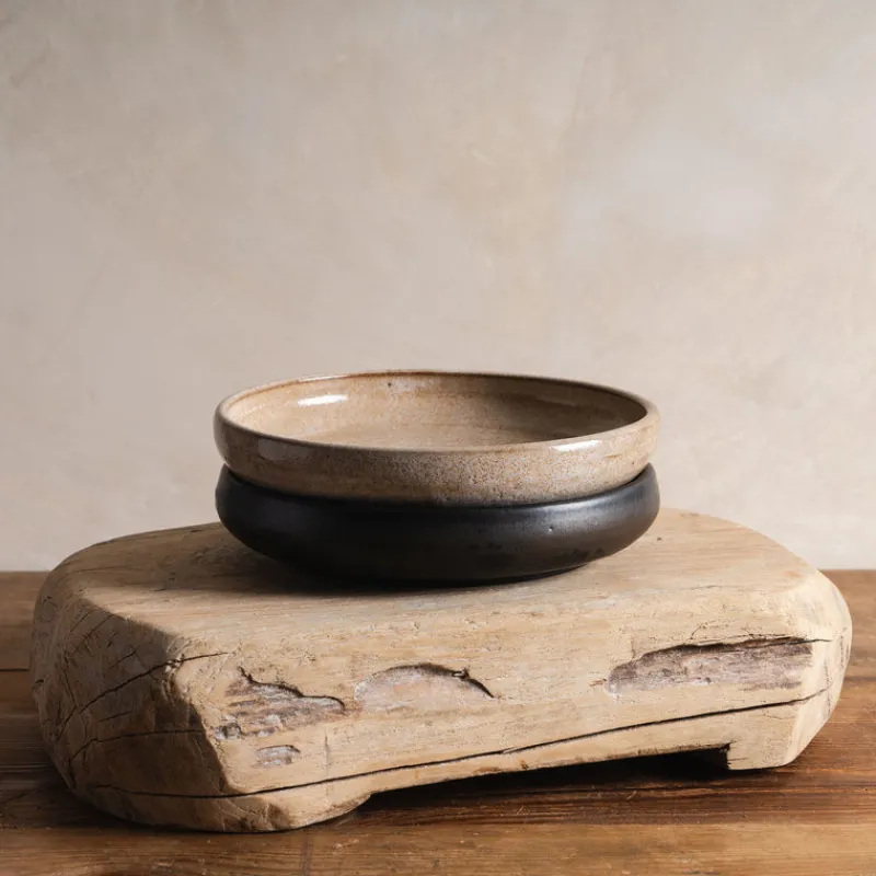 Sheng Ceramic Deep Serving Plate in Black Best