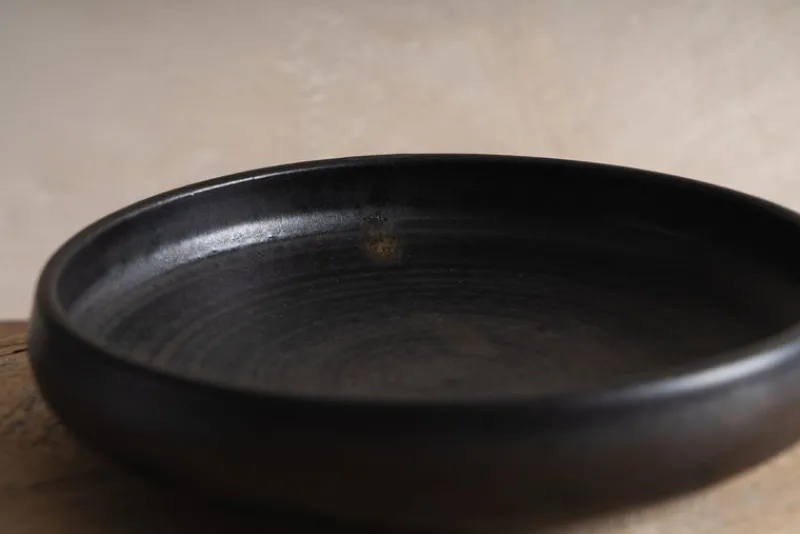 Sheng Ceramic Deep Serving Plate in Black Best