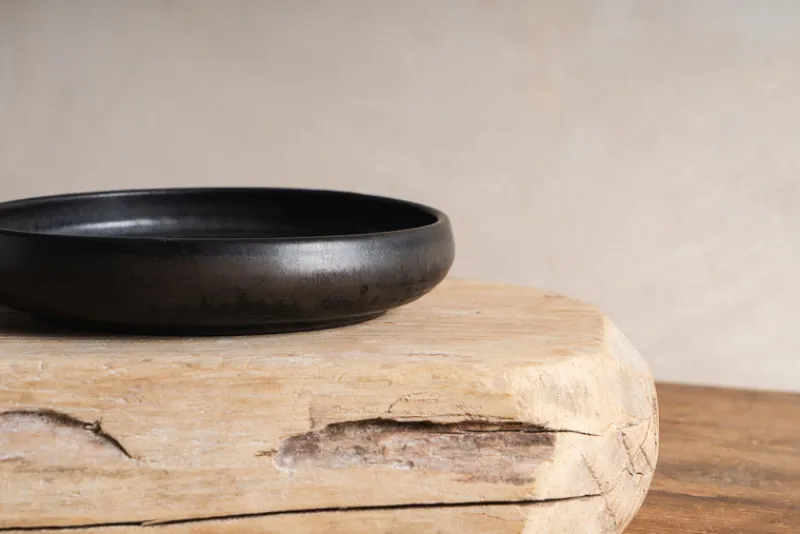 Sheng Ceramic Deep Serving Plate in Black Best