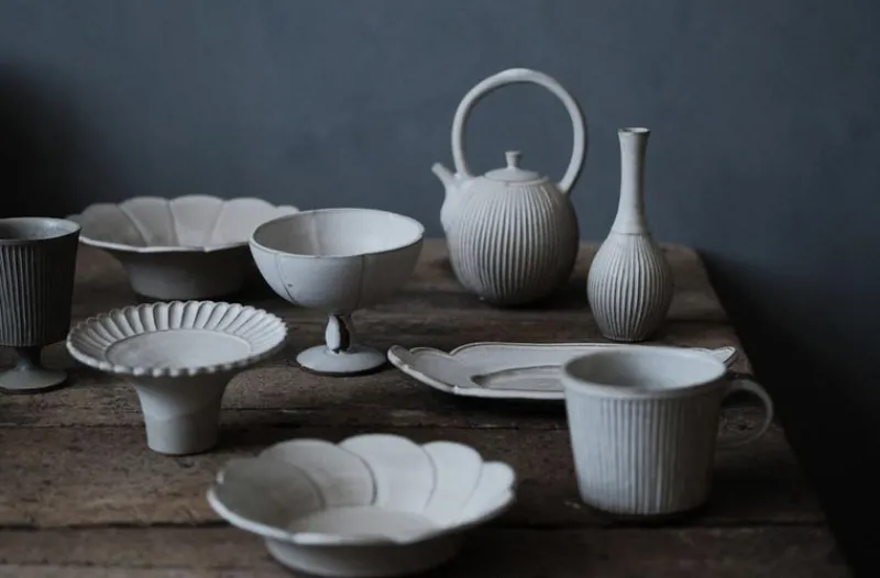Zhitaofang's/製陶方式 Flower Deep Bowl in White Outlet