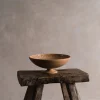 A⊆Z Footed Dessert Bowl in Orange Brown Hot