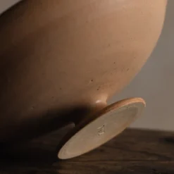 A⊆Z Footed Dessert Bowl in Orange Brown Hot