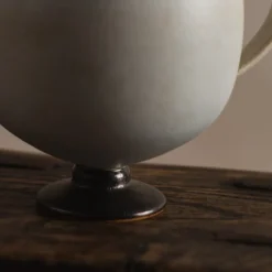 A⊆Z Footed Dessert Cup in Silver White Fashion
