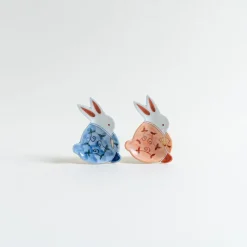 Mogutable Selects Hand-Painted Rabbit Small Dish New