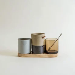 Hasami Porcelain 10" Ash Wooden Oval Tray Sale