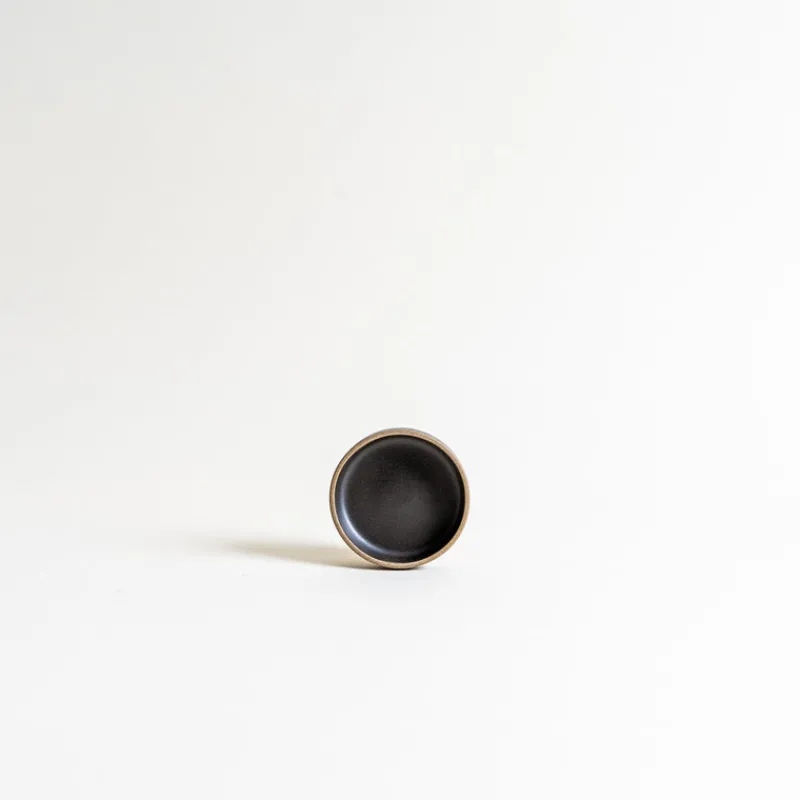 Hasami Porcelain 3.25" Plate in Black Hot