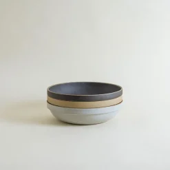Hasami Porcelain 8.6" Round Serving Bowl in Black Sale