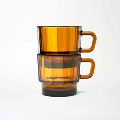 HMM W Glass in Amber Hot