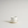 Kinto PEBBLE Tea Cup & Saucer Set in White Sale
