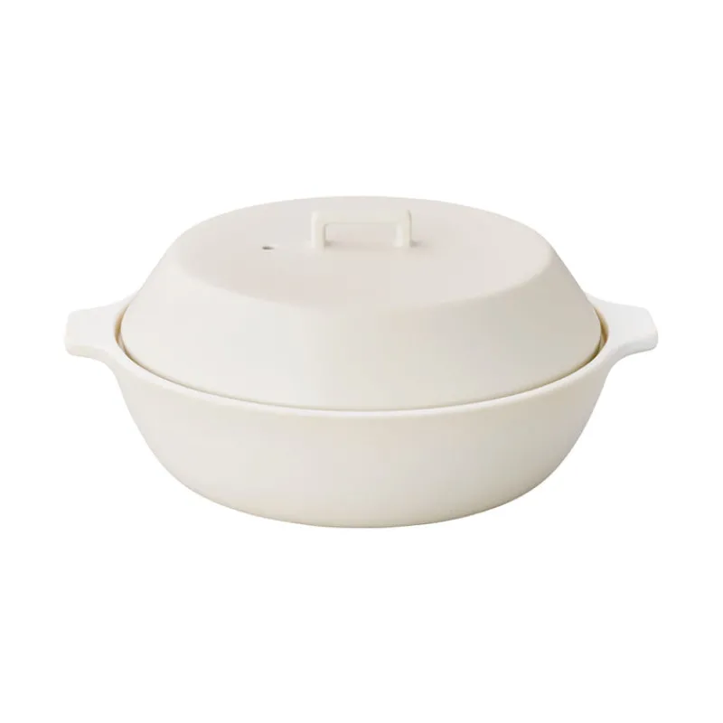 kinto Large KAKOMI Donabe in White 2.5L Fashion