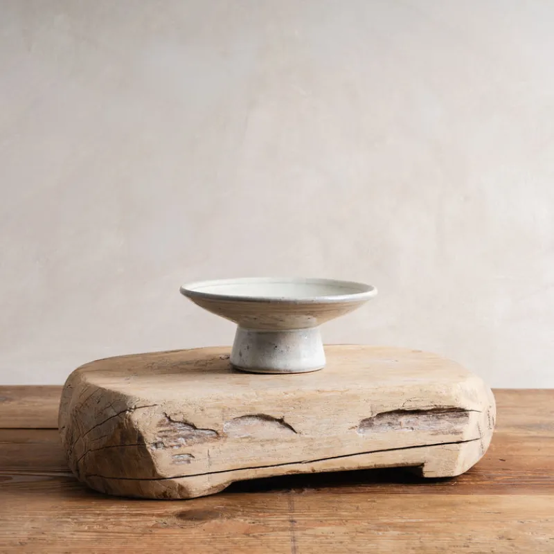 Jang Hun Seong Large White Slip Covered Tazza Discount