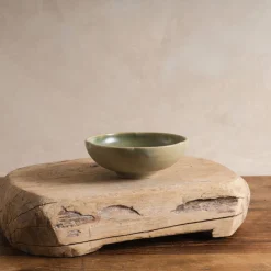 Sheng Ceramic Lotus Bowl in Lake Green Sale