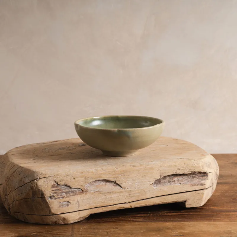 Sheng Ceramic Lotus Bowl in Lake Green Sale