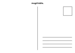 mogutable X Chang Chih NYC Postcard New