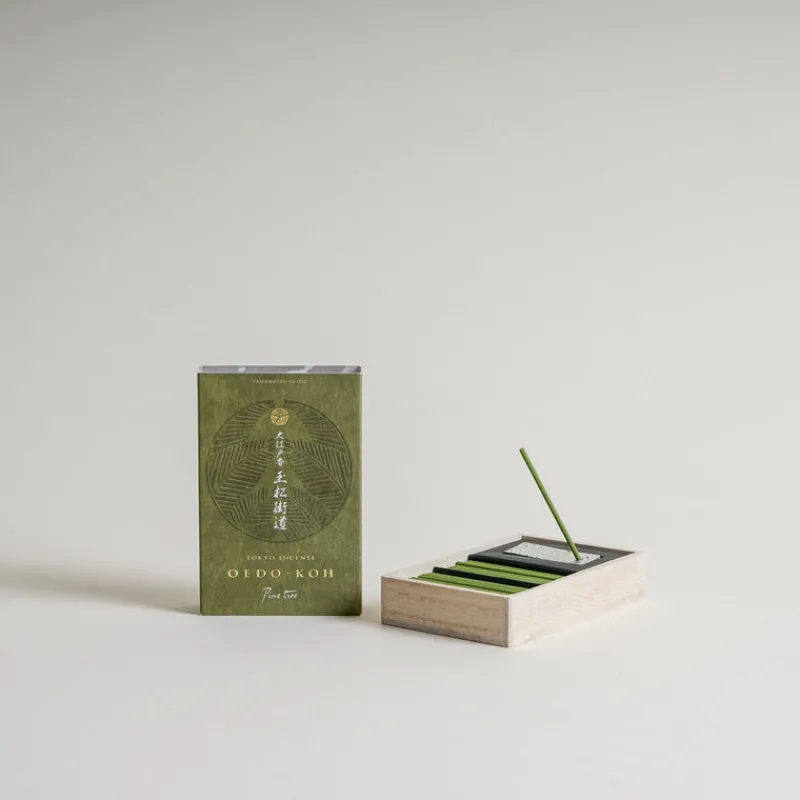 Nippon Kodo OEDO-KOH Pine Tree Incense with Holder Fashion