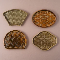 Jang Hun Seong Patterned Plate - Half Moon Clearance