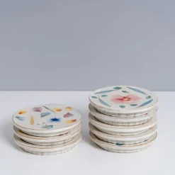 Yon Ho Kyung 4.75" Plant Painting Round Plate Hot