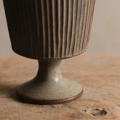 Zhitaofang's/製陶方式 Pleated Footed Cup in Blue-Gray Discount