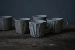 Zhitaofang's/製陶方式 Pleated Mug in White New
