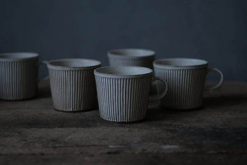 Zhitaofang's/製陶方式 Pleated Mug in White New