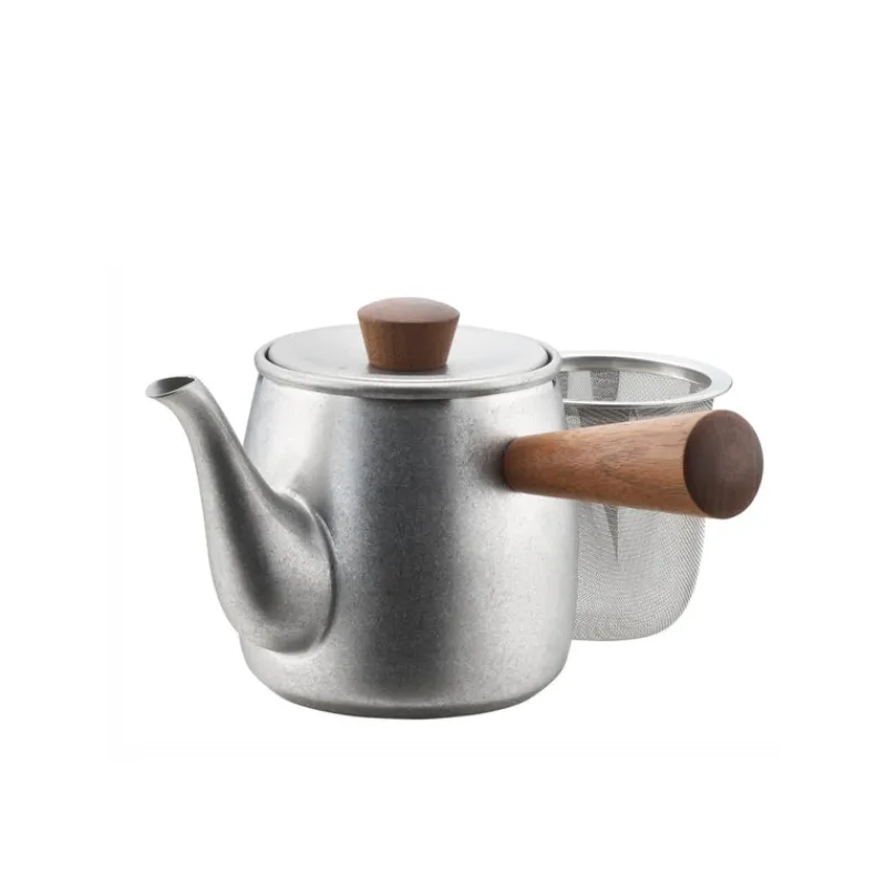 Miyazaki Seisakusho Single Serve Teapot in Matte Silver Best