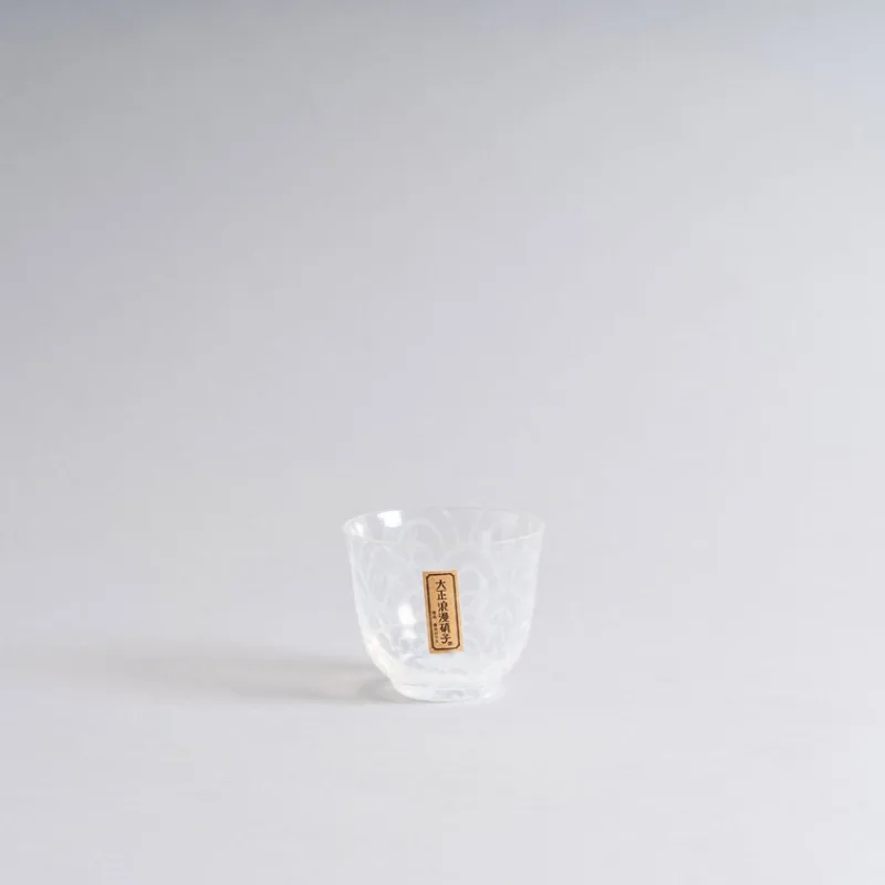 Hirota Glass Taisho Roman Iced Tea Glass in Wave Fashion