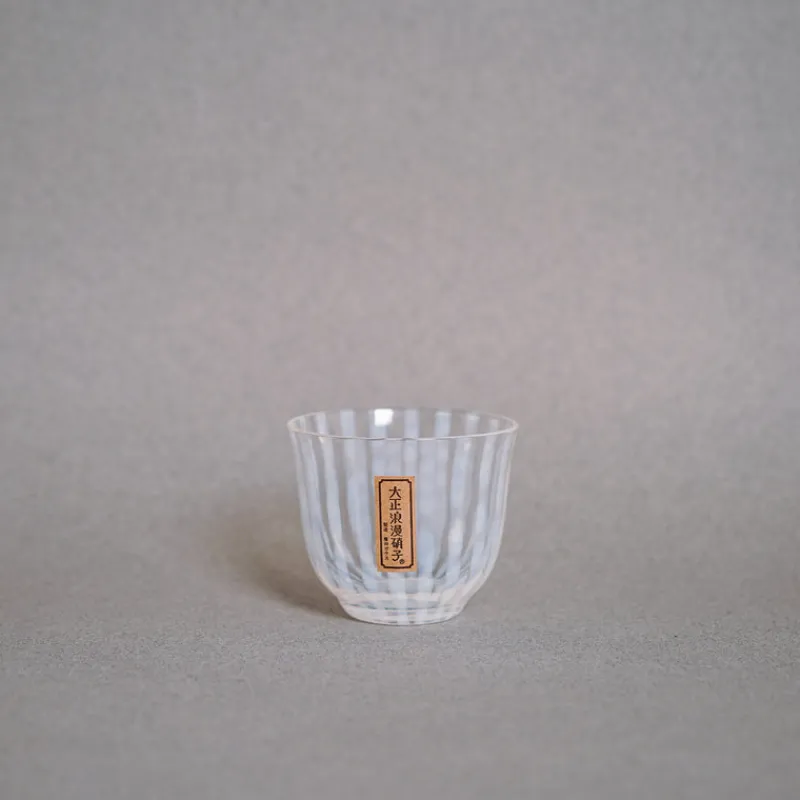 Hirota Glass Taisho Roman Iced Tea Glass in Stripe Fashion