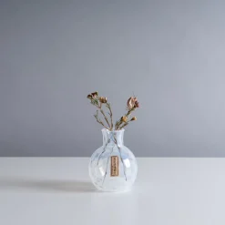 Hirota Glass Taisho Roman Vase in Checker Outlet