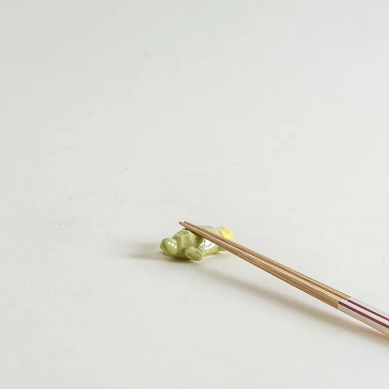 Mogutable Selects Turtle Chopstick Rest in Yellow Green Sale