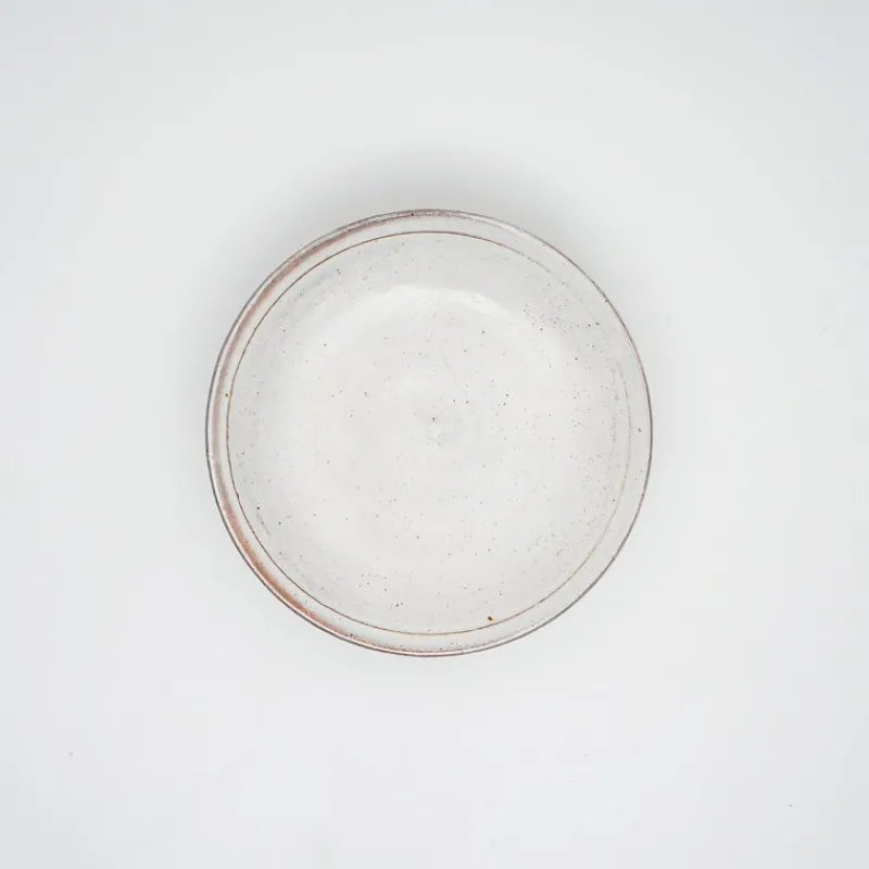 Jang Hun Seong 5.75" White Slip Covered Plate Sale