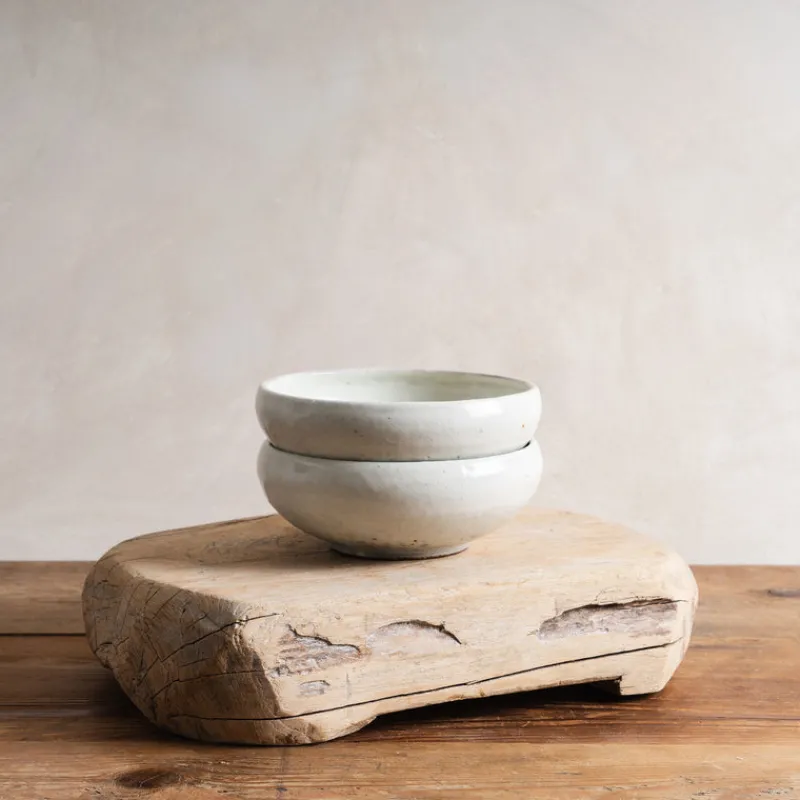 Jang Hun Seong White Slip Covered Round Bowl Outlet
