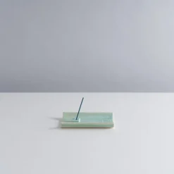 Nippon Kodo Yukari Incense Holder with plate in Green Discount