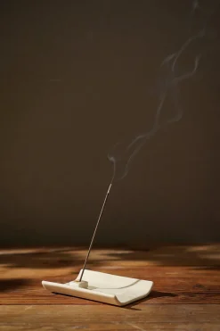 Nippon Kodo Yukari Incense Holder with plate in White Fashion